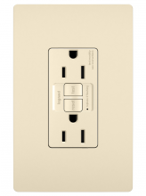 Legrand Radiant 1597TRLACCD4 - radiant? Spec Grade 15A Tamper Resistant Self Test GFCI Receptacle, Light Almond (4 pack)