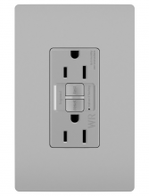 Legrand Radiant 1597TRWRGRY - radiant? Spec Grade 15A Weather Resistant Self Test GFCI Receptacle, Gray