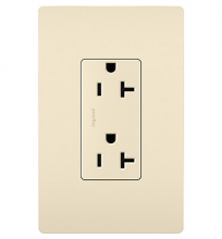 Legrand Radiant TR26352RLA - radiant? Spec Grade 20A Tamper-Resistant Receptacle, Light Almond