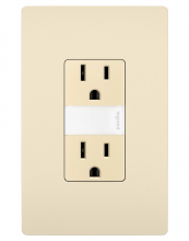 Legrand Radiant NTL885TRLACC6 - radiant? 15A Tamper-Resistant Outlet with Night Light, Light Almond (6 pack)