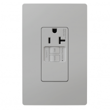 Legrand Radiant 2097TRSGLGRY - radiant? 20A Tamper-Resistant Self-Test Simplex GFCI Outlet, Gray (10 pack)