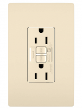 Legrand Radiant 1597TRALACCD4 - radiant? 15A Tamper Resistant Self Test GFCI Outlet with Audible Alarm, Light Almond (4 pack)