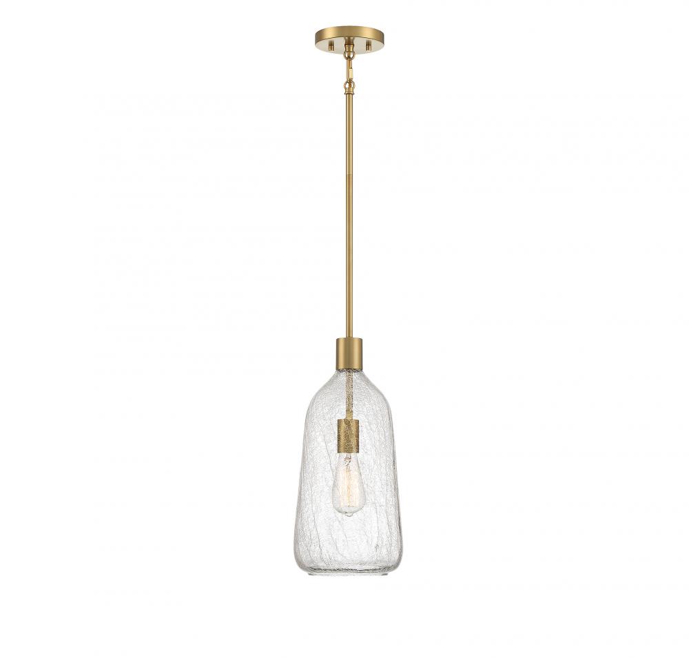 Adair 1-Light Pendant in Warm Brass