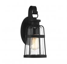 Lighting One US V6-L5-2940-BK - Quinton 1-Light Small Outdoor Wall Lantern in Matte Black