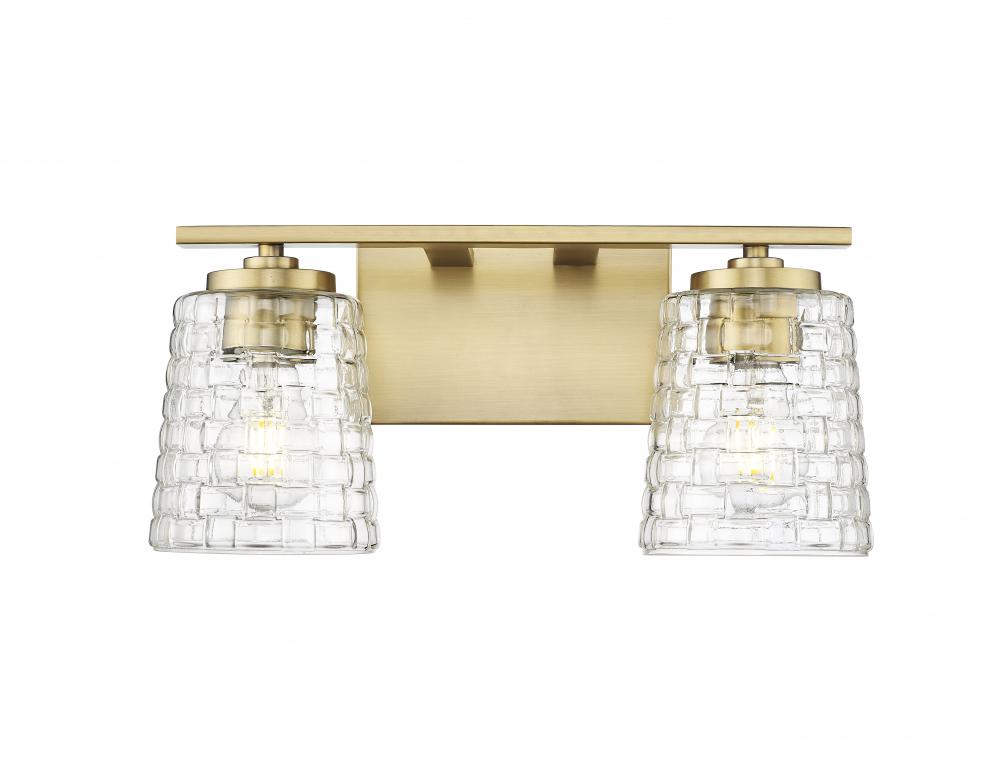 Saben 2-Light Vanity Vintage Brass