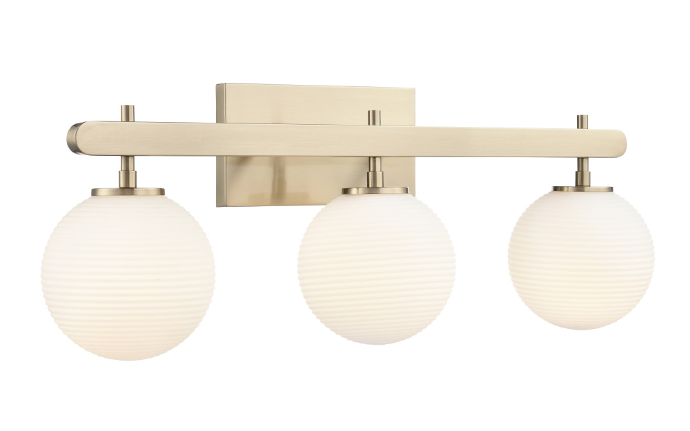 Coretta 26" Wide 3-Light Vanity - Modern Gold