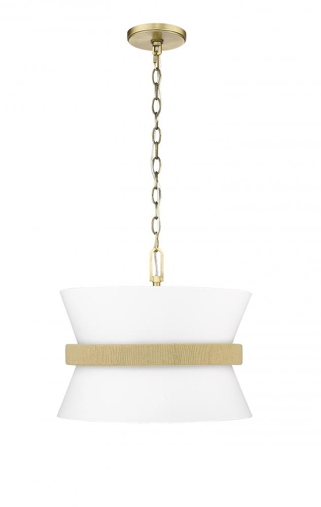 Kimbry 3-Light Pendant light Vintage Brass