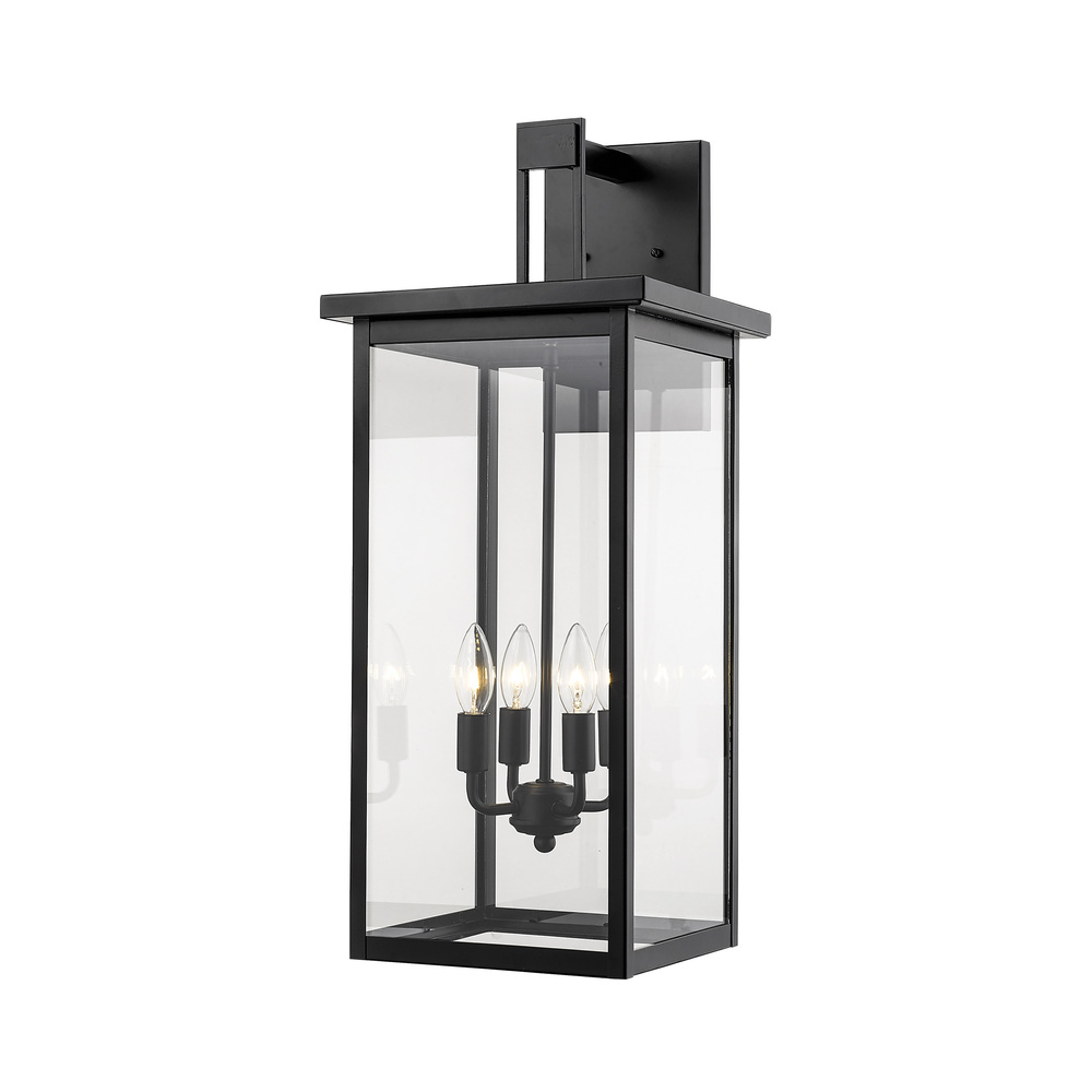 Barkeley 4-Light Outdoor Wall Sconce Powder Coated Black