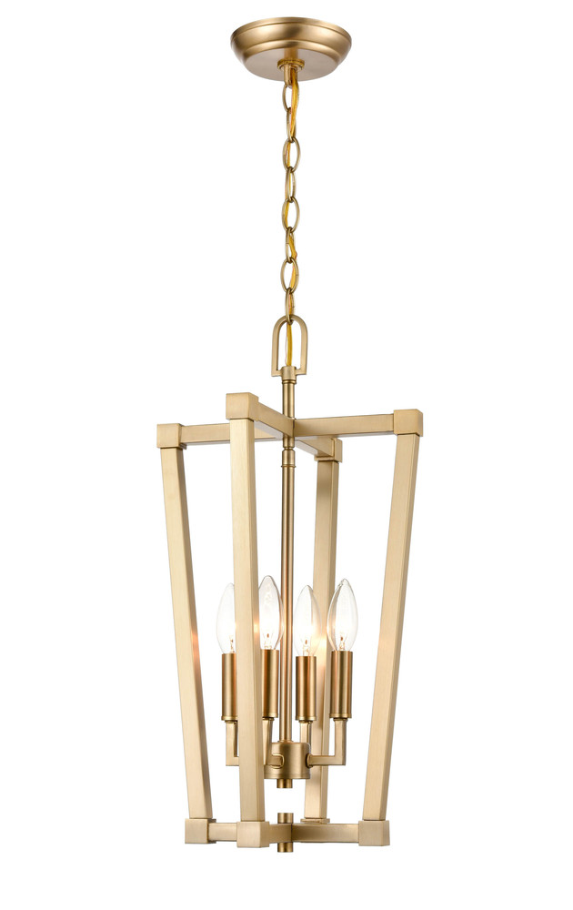 4-Light Pendant light Modern Gold