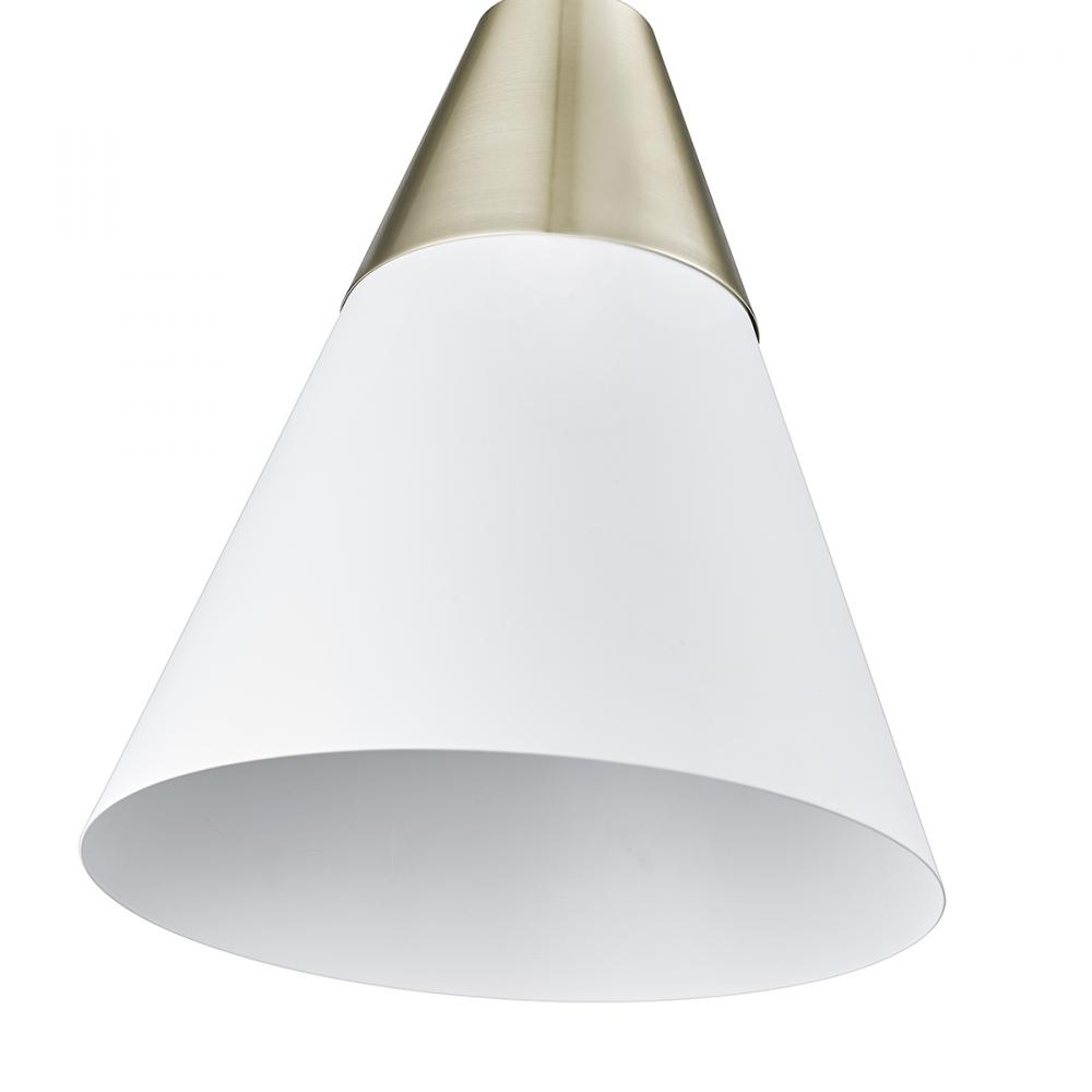 Annos 1-Light Pendant light Matte White Modern Gold