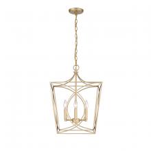 Millennium 4002-PMG - Tracy 4-Light Pendant light Painted Modern Gold