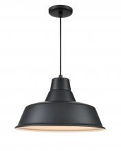 Millennium RCLWC17-SB - R Series 1-Light Cord Hung Classic Warehouse Satin Black