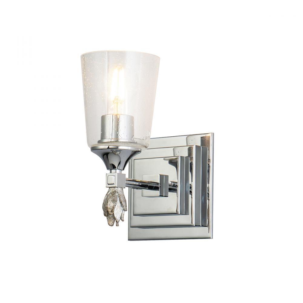 Vetiver 1 Light Wall Sconce In Chrome