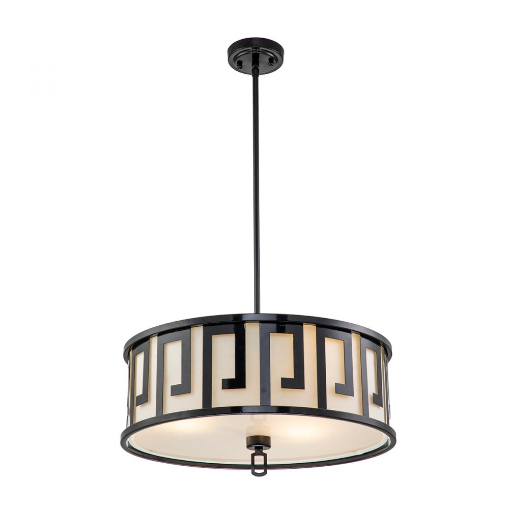 Lemuria Pendant Large in Laquered Black