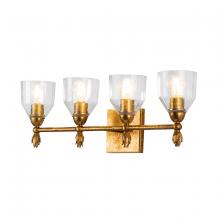 Lucas McKearn BB1000G-4F1G - Felice 4 Light Bath Bar in Gold