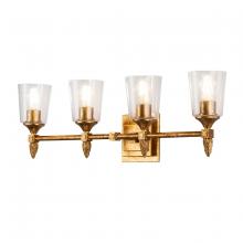 Lucas McKearn BB1022G-F2G - Vetiver 4 Light Bath Bar In Gold