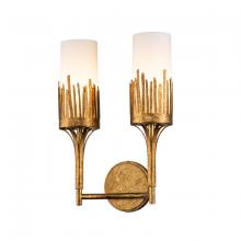 Lucas McKearn SC20319G-2 - Sawgrass 2 Lt Sconce in Gold Leaf