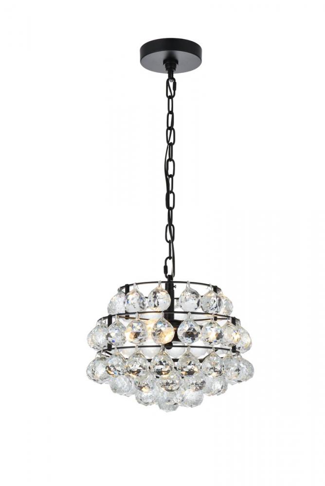 Savannah 12 Inch Pendant in Black