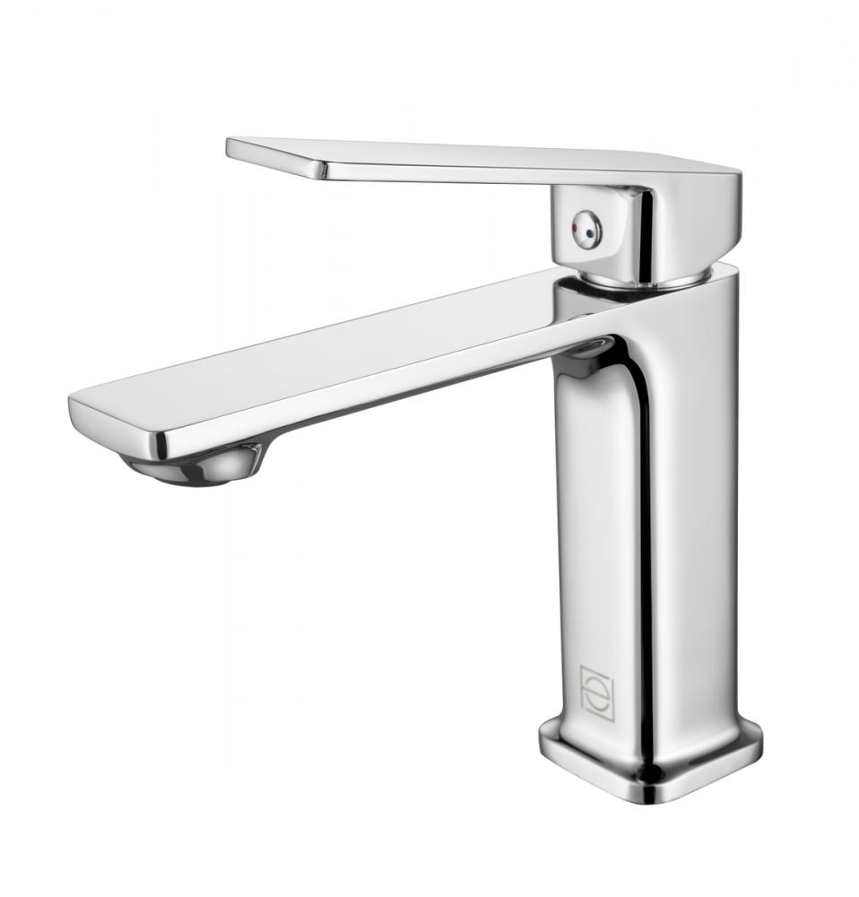 Lena Single Hole Single Handle Bathroom Faucet in Chrome