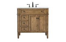 Elegant VF12536DW - 36 Inch Single Bathroom Vanity in Driftwood