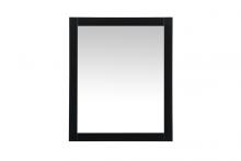 Elegant VM23036BK - Aqua vanity mirror 30x36 inch in black