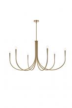 Elegant LD722D55SG - Layne 55 Inch Chandelier in Gold