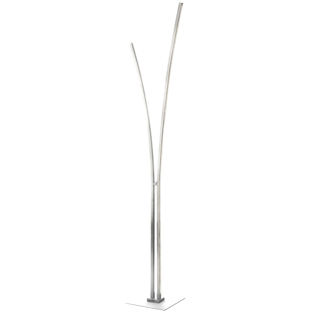 34W Floor Lamp, SV w/ WH Acrylic Diffuser