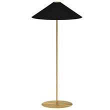 Dainolite MM241F-AGB-698 - 1LT Tapered Floor Lamp w/ JTone BK-GLD Shade