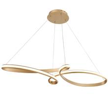 Dainolite NOL-4350LEDHP-AGB - 50W Horizontal Pendant Aged Brass with White Silicone Diffuser