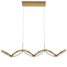 Dainolite PHO-4050LEDHP-AGB - 50W Horizontal Pendant, Aged Brass w/ White Silicone Diffuser