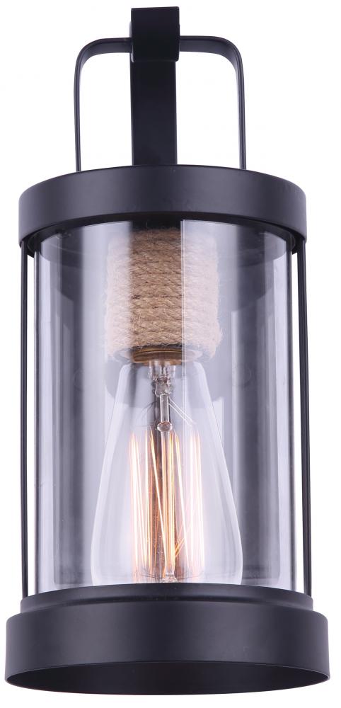 Delano 1 Light Outdoor Lantern, Rope Finish