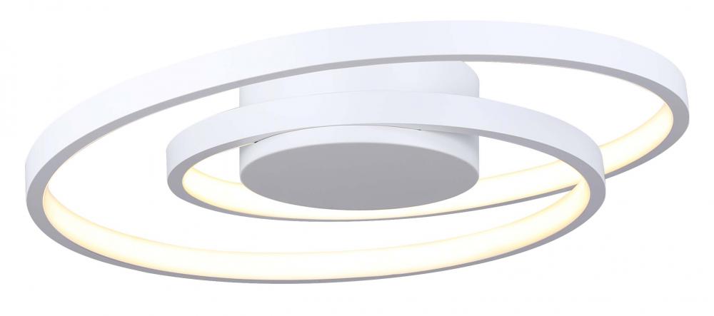 Livana 16 in. 1 Light Integrated LED Matte White Modern Flush Mount