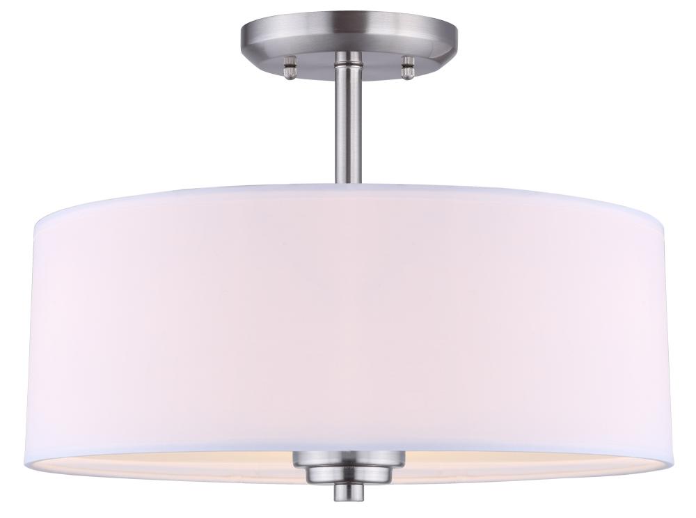 Pier 3 Light Semi Flush, Pewter Finish