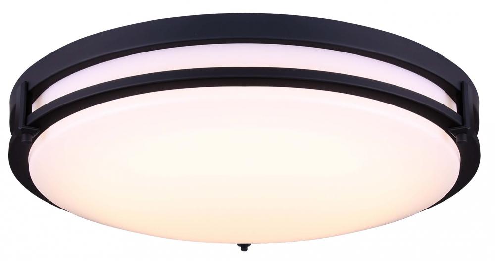 Gilda LED Integrated Flush Mount Light, Black Finish