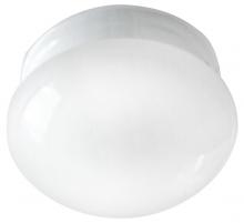 Canarm IFM13711 - Fmount, 1 Bulb Flushmount, White Opal Glass, 60W Type A