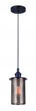 Canarm IPL748A01BKG - ODESSA, IPL748A01BKG, MBK + GD Color, 1 Lt Cord Pendant, 100W Type A, 5inch W x 13 - 59inch H