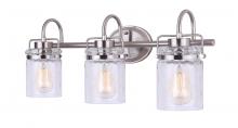 Canarm IVL707A03BN - Arden 3 Light Vanity, Nickel Finish