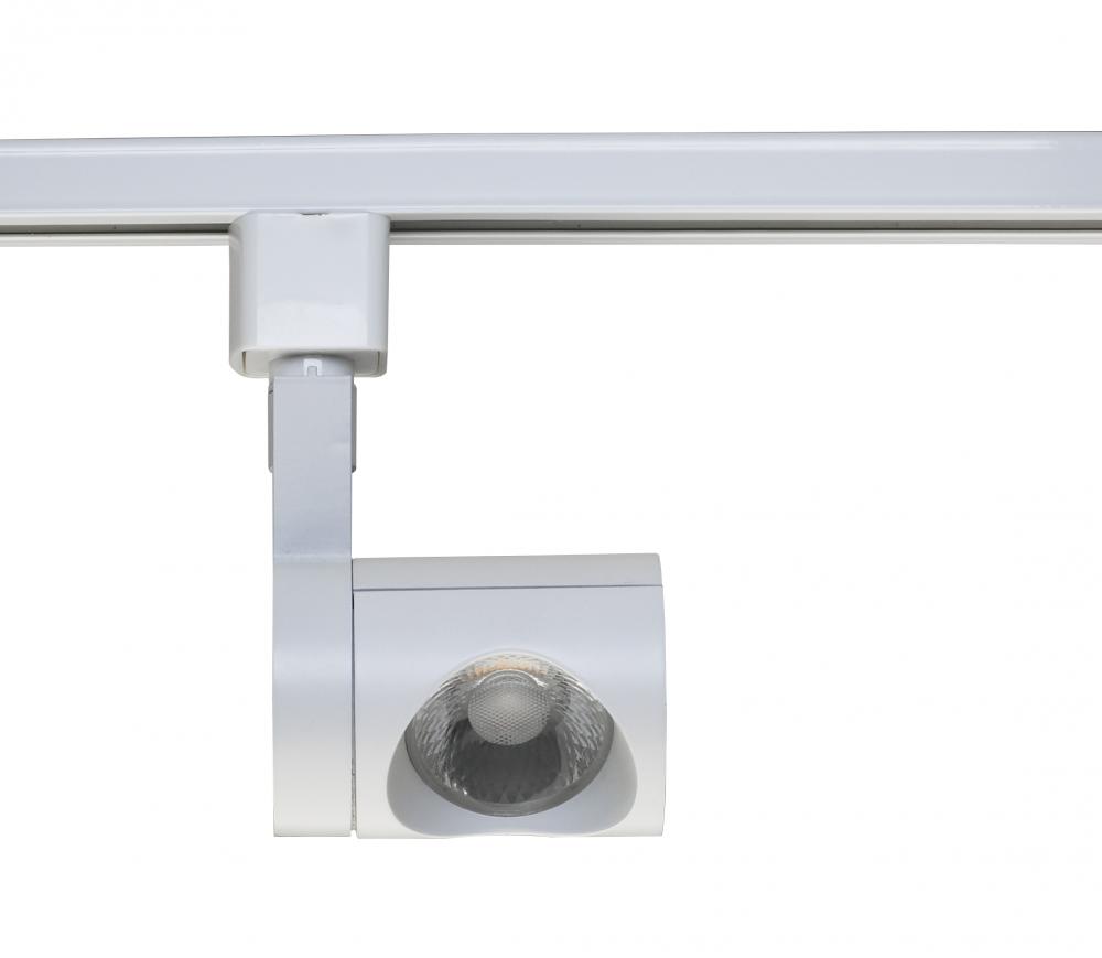 LED 12W Track Head - Pipe - White Finish - 36 Degree Beam