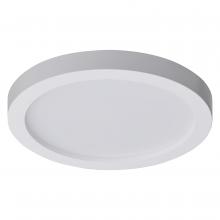 Nuvo 62/1752 - 7 Inch; LED Flush Mount Fixture; Surface Mount; Round; 16 Watt; 3000K; White Finish; 6pk