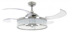 Beacon Lighting America 51292901 - Fanaway Corbelle 48-inch Chrome With Clear Blades Ceiling Fan
