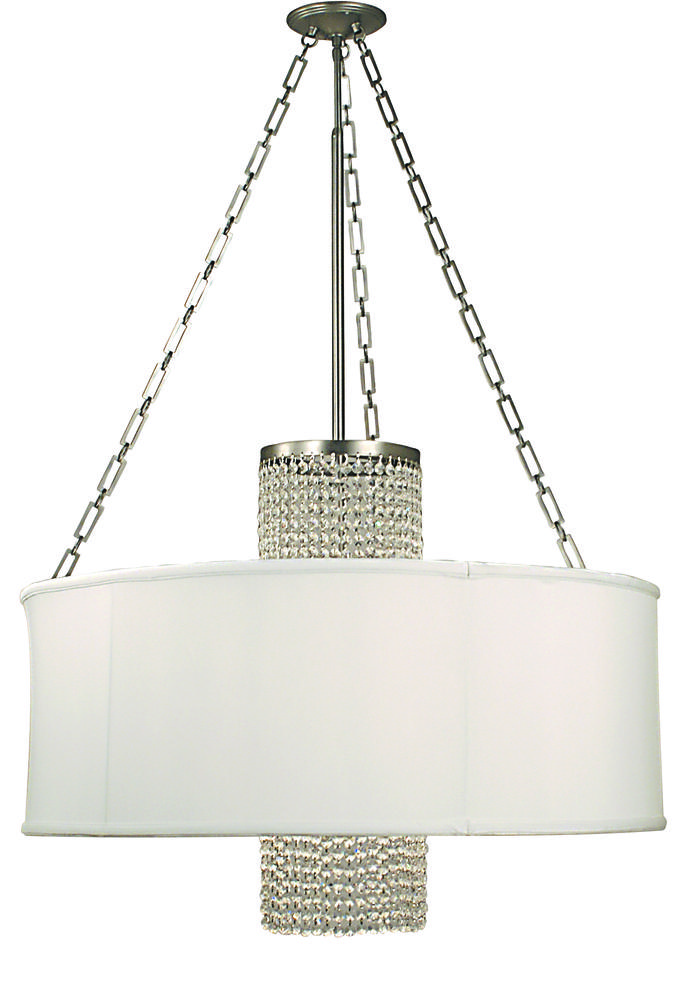 4-Light Polished Silver Angelique Dining Chandelier