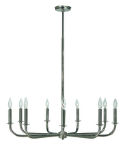 Framburg 1060 PS - 9-Light Polished Silver Moderne Dining Chandelier