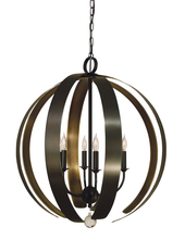 Framburg 4779 BN - 6-Light Brushed Nickel Venus Chandelier