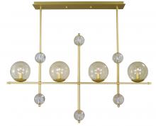 Framburg 4944 SB - 4-Light Solaris Island Chandelier