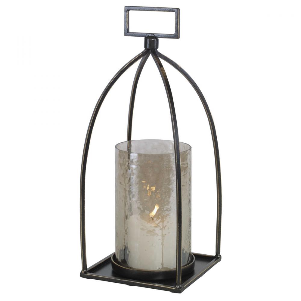 Riad Bronze Lantern Candleholder