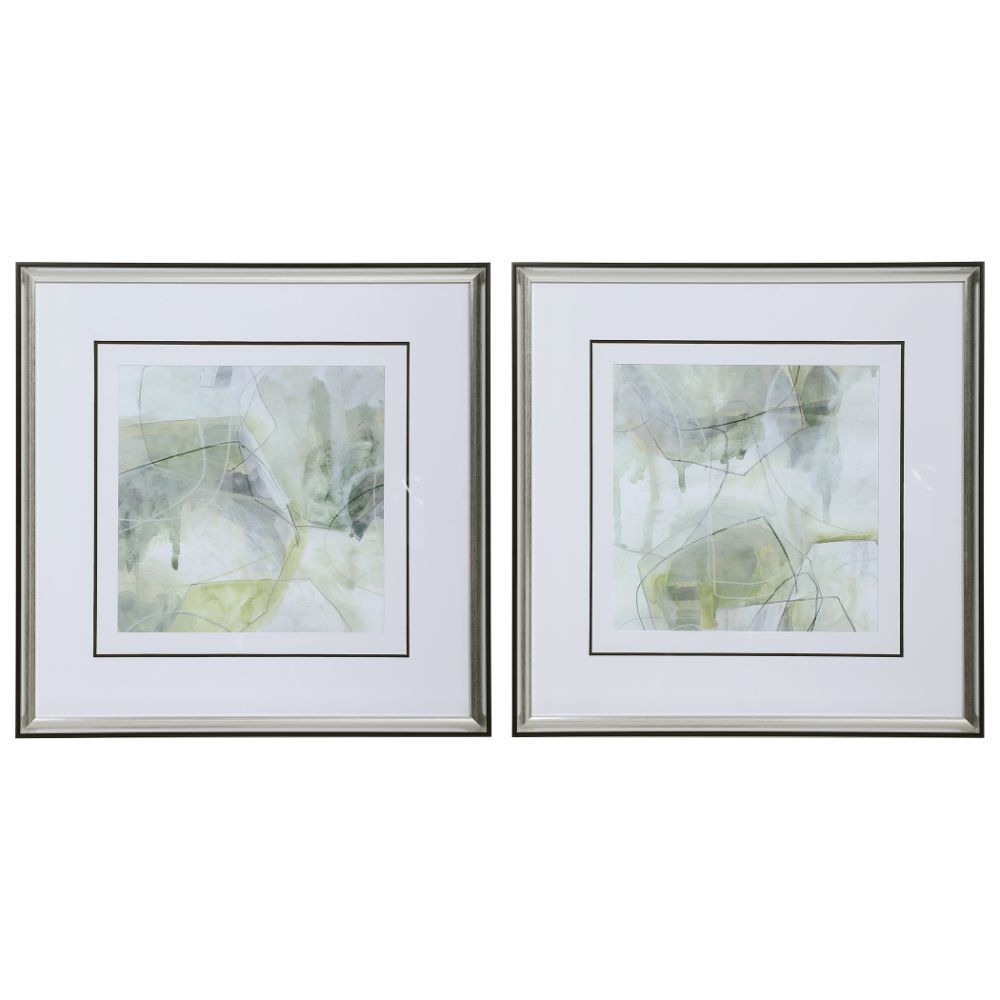 Uttermost Terra Forma Framed Modern Prints, S/2