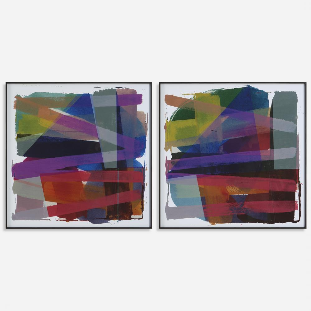 Uttermost Vivacious Abstract Framed Prints, Set/2