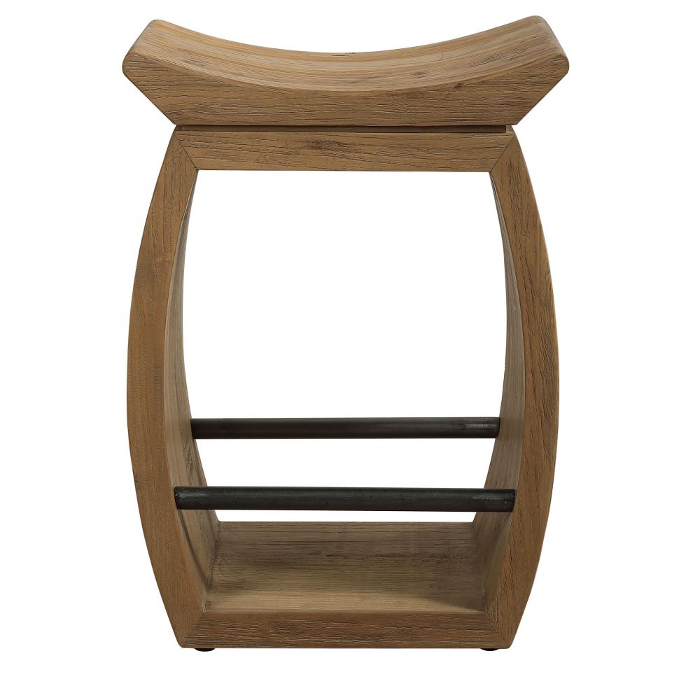 Uttermost Connor Modern Wood Counter Stool