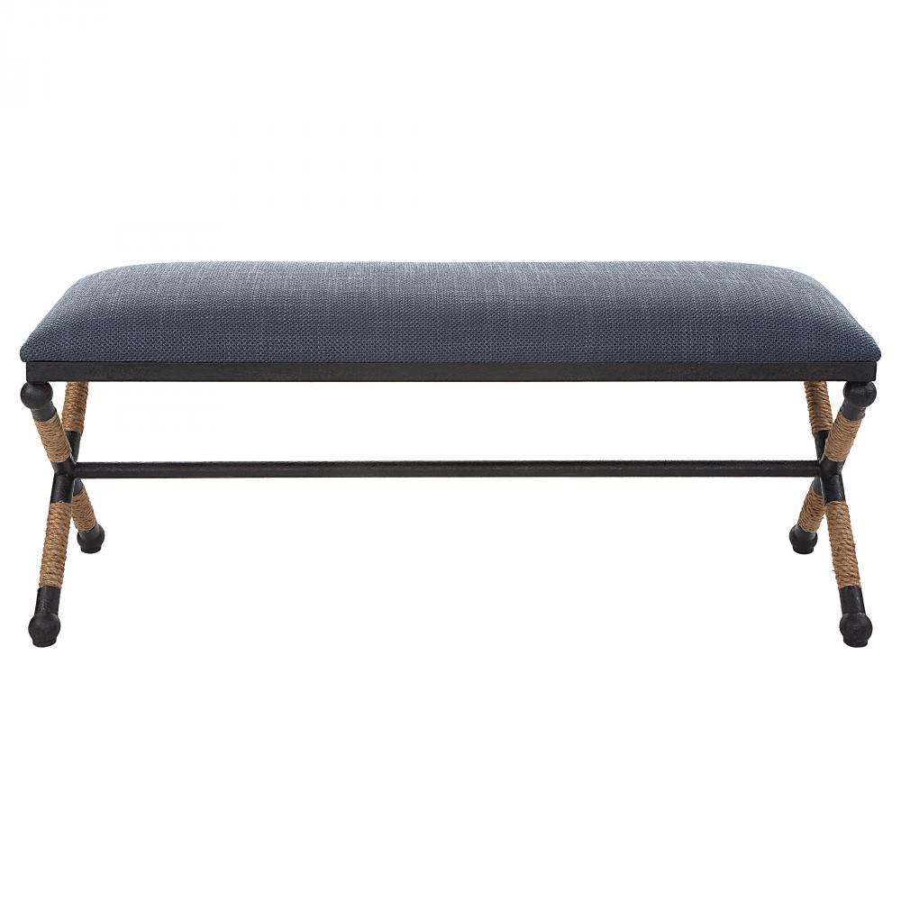 Uttermost Firth Rustic Navy Bench