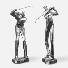 Uttermost 19675 - Practice Shot Metallic Statues, Set/2